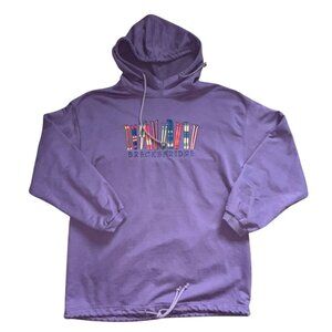 Crazy Shirts Hawaii Embroidered 'Breckenridge' Pullover Hoodie/Sweatshirt-Purple